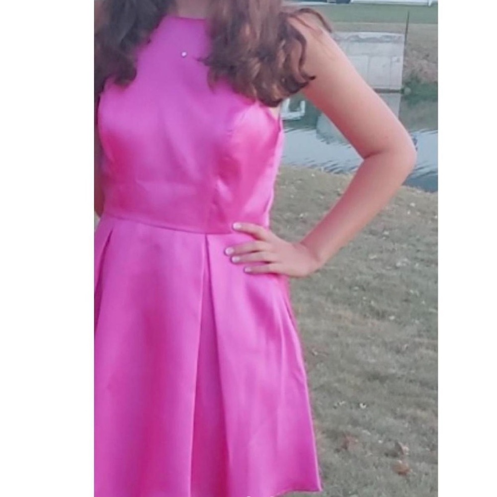 hot pink formal dress